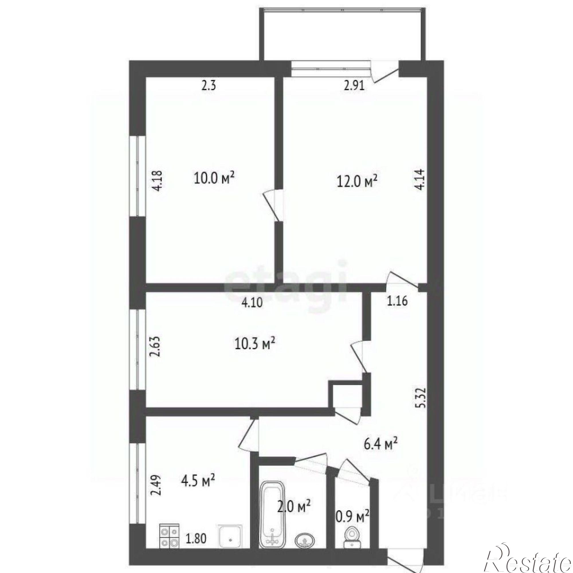 Купить квартиру за 1 250 000 рублей на улица Ленина, 19