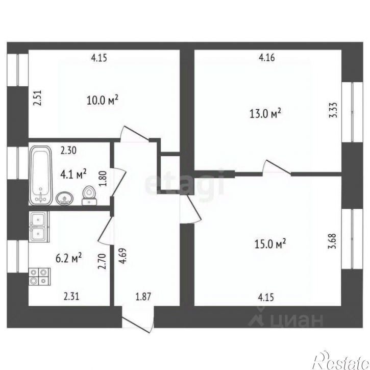 3-комн квартира Кемеровская область - Кузбасс