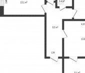 3-комн, 66кв м, этаж 8/9 улица Дружбы, 35